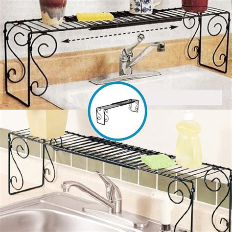 onyx stainless steel over the cabinet rack|Kovot Metal Over The Sink Dish Rack & Reviews.